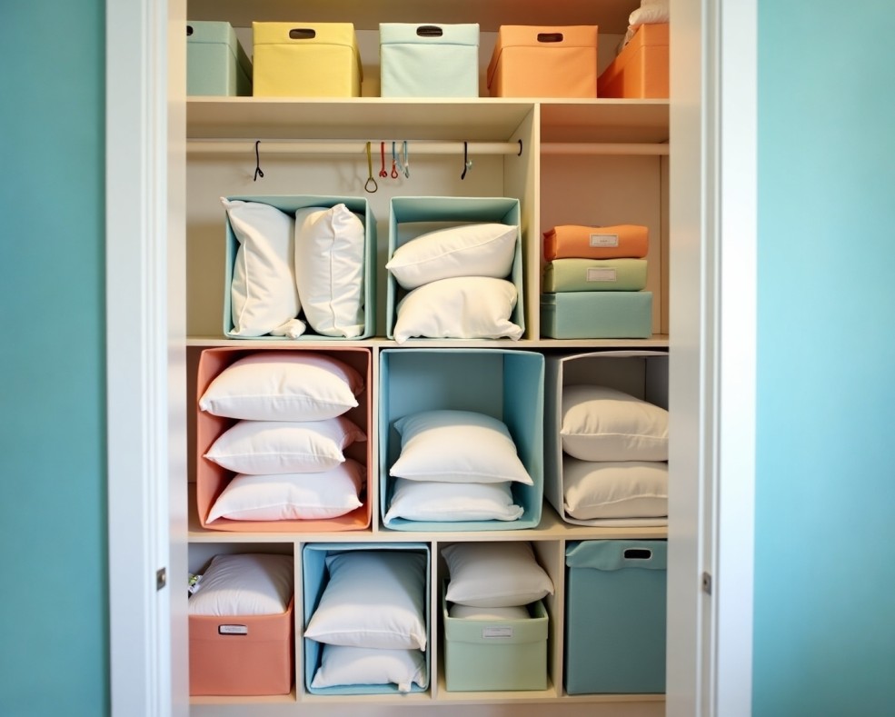 How to store extra pillows