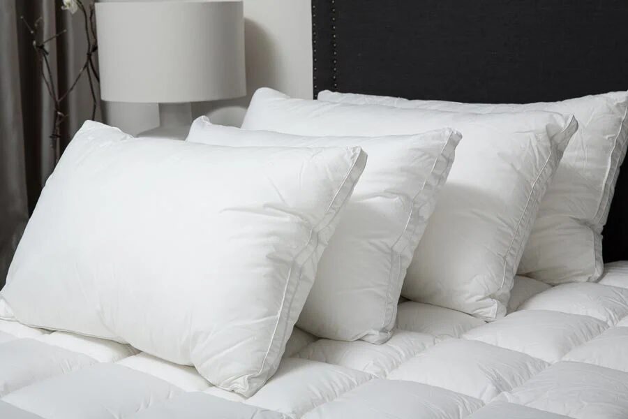 Best hotel pillows on a bed