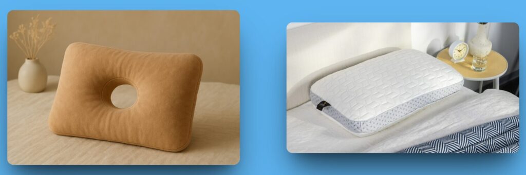 piercing pillow vs normal pillow