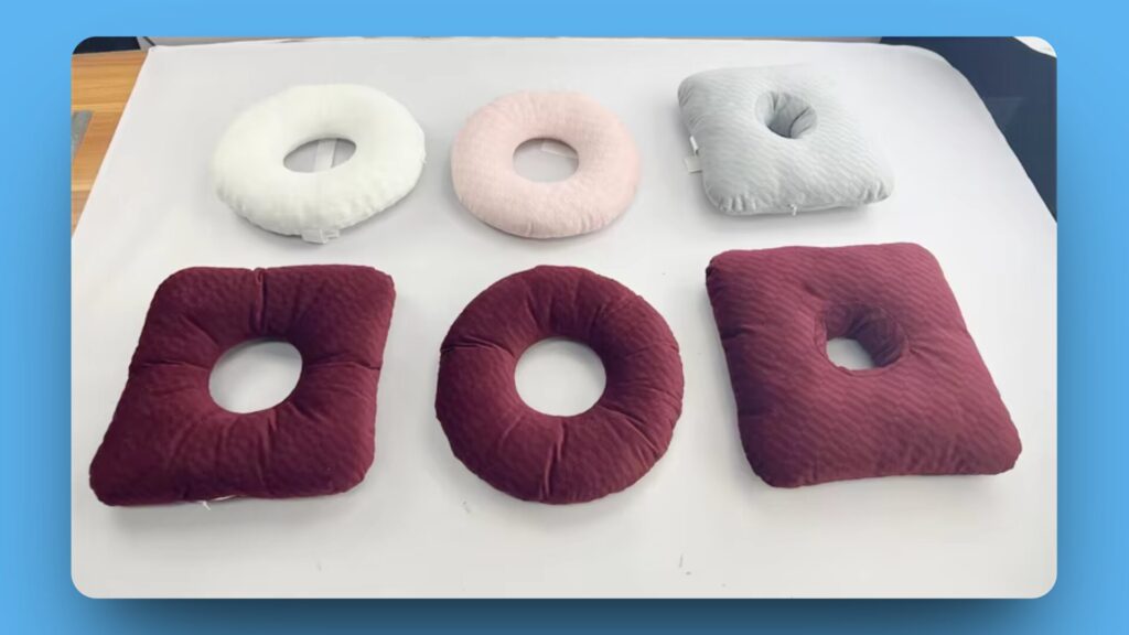 Piercing pillow sizes